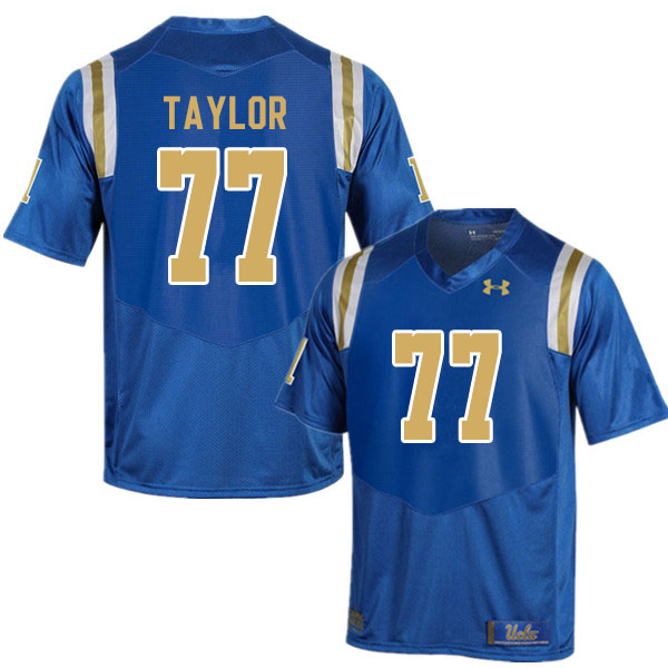 Men #77 Beau Taylor UCLA Bruins College Football Jerseys Sale-Blue